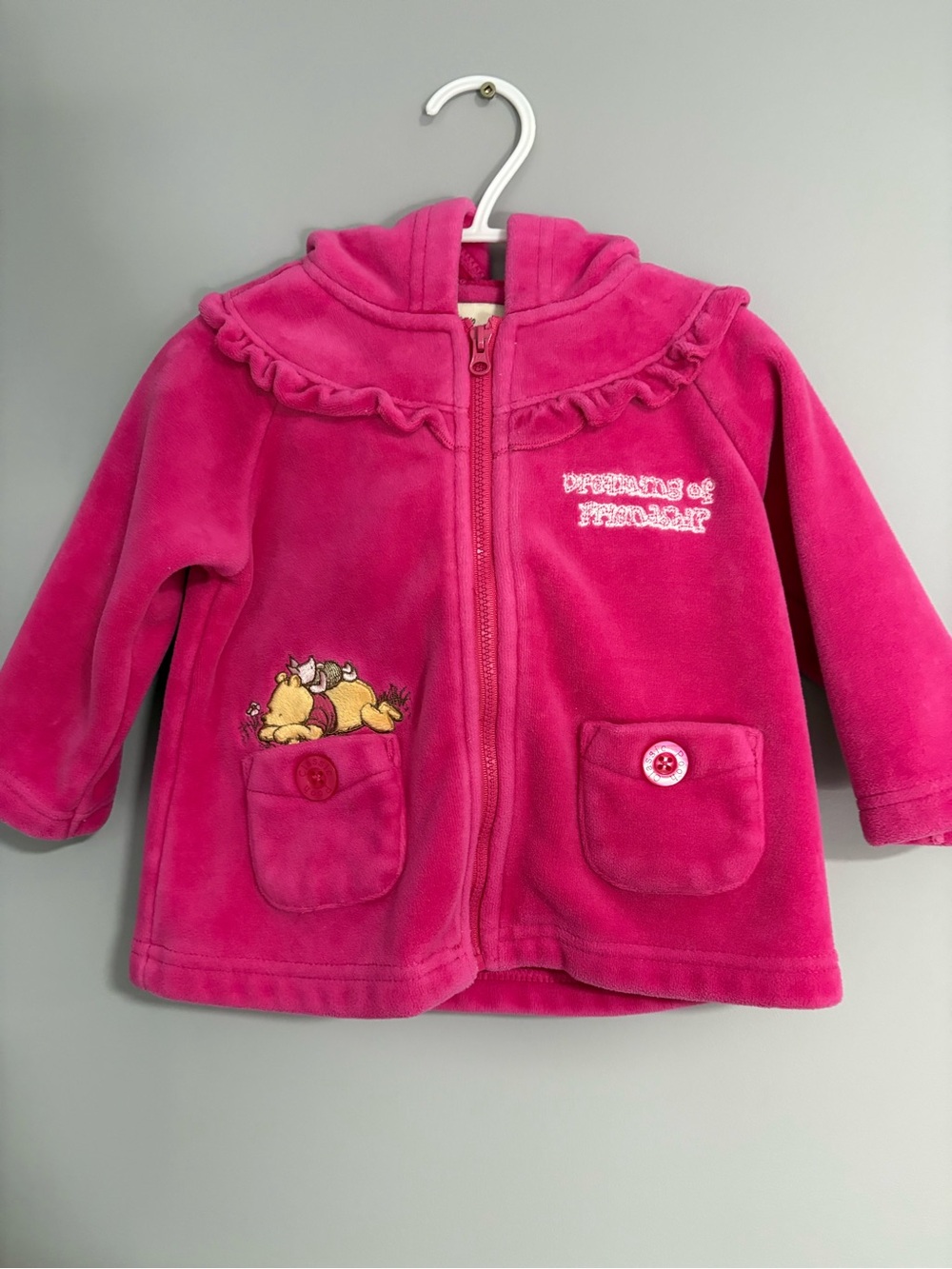 Disney Winnie the Pooh hot pink sweater